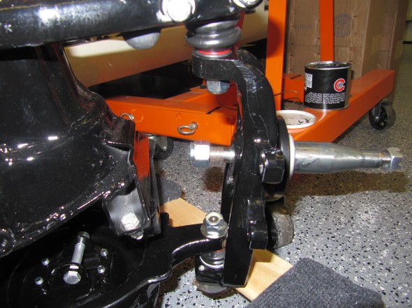 Stub axle carrier mounted