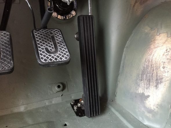 Accelerator Pedal Assembly Mounted to Floor