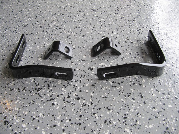 Outer Bumper Brackets with Angle Brackets