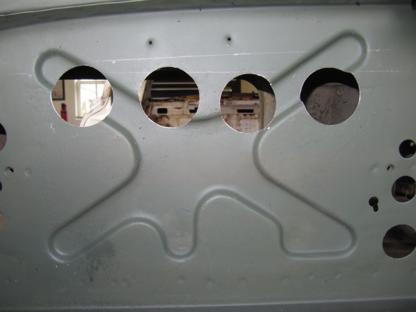 RetroAir Evaporator Hose holes for vent hoses in Firewall