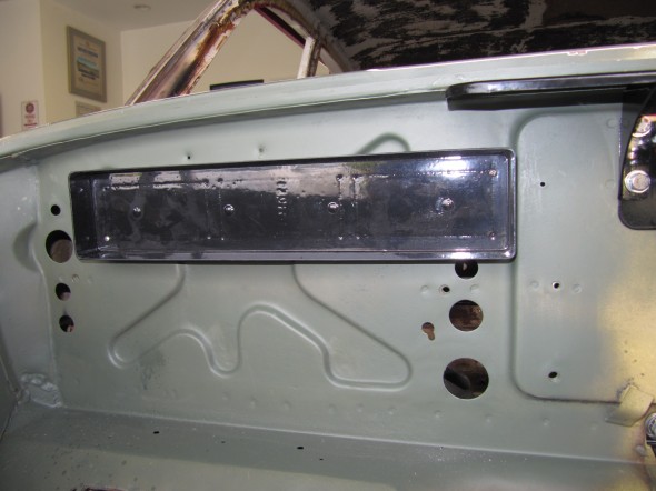 RetroAir Evaporator Plastic Cover Mounted to Firewall 