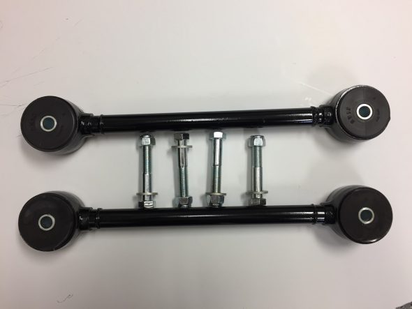 Torsion arms with mounting bolts and nylock nuts 