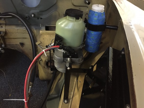 Power Steering Pump & Bracket Installed