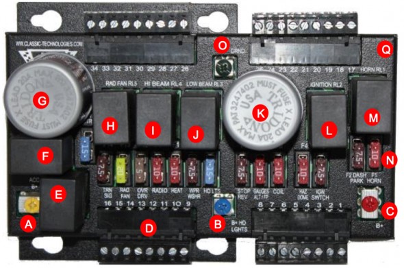 Classic Technology's Relay Fuse Panel