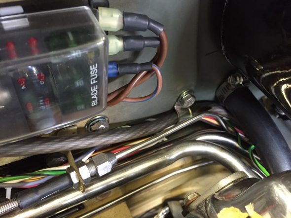 Plenum Hose clamp at Firewall and wiring below pipes